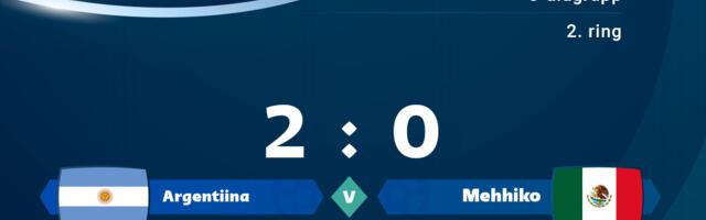 Argentiina 2 : 0 võit Mehhiko üle päästis neid kindlast väljalangemisest