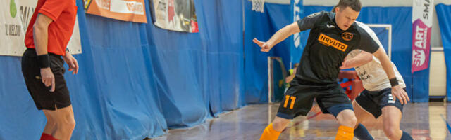 ЧЭ по футзалу: команда из Нарвы одержала шестую победу в сезоне, выиграв первый круг