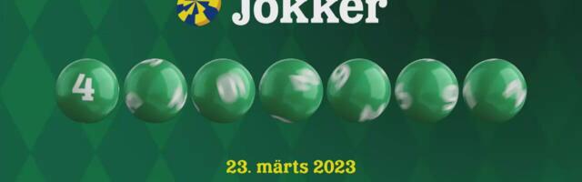23. märtsi Jokkeri loosi tulemused
