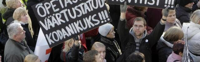 Täna toimub Toompeal meeleavaldus õpetajate palgatõusu toetuseks