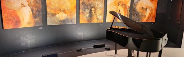 GALERII: Katrin Karu maalinäitus “Kintsugi” Artiumi tünnigaleriis