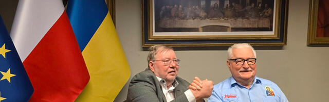Isamaa auesimees Mart Laar kohtus Lech Walesaga