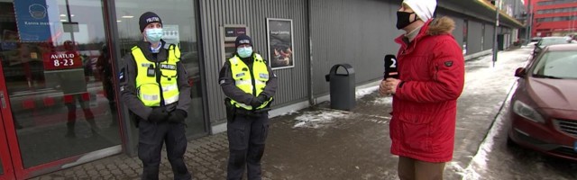 Reporter politseiga koroonapatrullis: korrakaitsjaid nähes pannakse mask kiirelt ette!