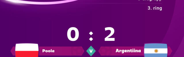 Argentiina alistas 2 : 0 Poola, mõlemad pääsesid C-alagrupist edasi kaheksandikfinaali