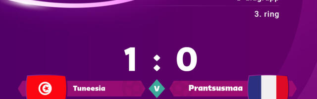 Prantsusmaa kaotas viimase mängu 0 : 1 Tuneesiale, aga võitis ikka alagrupi