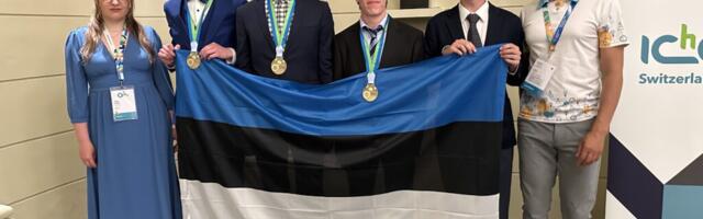 Eestlased naasid rahvusvaheliselt keemiaolümpiaadilt kolme pronksmedaliga