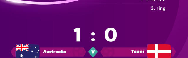 Austraalia pääses alagrupist edasi 1 : 0 võidu järel Taani vastu