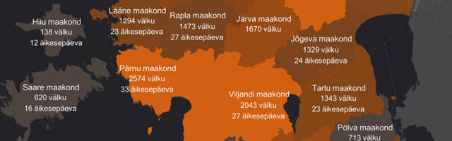 Vaata, kui äikeseline oli 2025. aasta sinu kodukohas