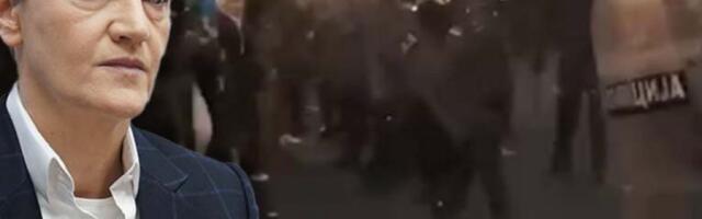 "DA SE OVO DEŠAVA U BRISELU, POLICIJA BI REAGOVALA BEZ OKLEVANJA" Brnabić pozvala Martu Kos i Bekerata da osude napad na policiju ispred Rektorata