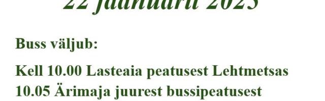 Sõidame Mustamäe spaasse 22.01.2025