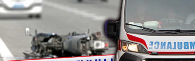 POVREĐEN MOTOCIKLISTA! Teška nesreća na Banjici!