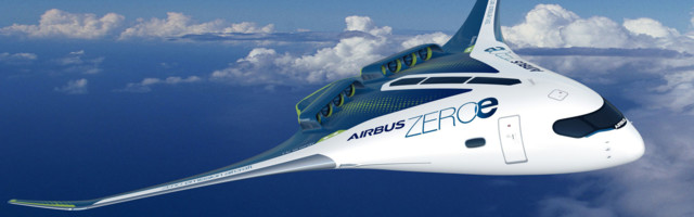 Airbus tutvustas nullemissiooniga lennuki kavandit