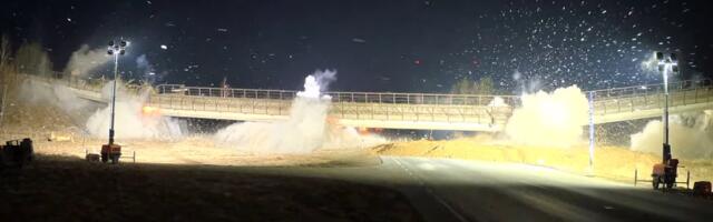 VIDEO | Kaitsevägi varistas Halinga raudteeviadukti