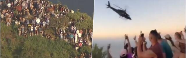 TURISTI OSTALI ZAROBLJENI NA VIDIKOVCU IZNAD RIJA ZBOG RATA POLICIJE I CRVENE KOMANDE! Zapao im izlazak sunca sa pogledom na plažu Ipanema (VIDEO)