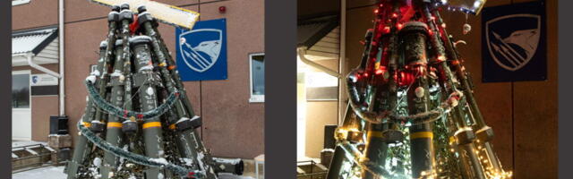 Kaitseväe Tapa ja Jõhvi linnakuid ehivad omanäolised jõuluinstallatsioonid