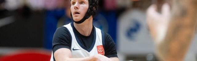 Korvpallur Ran Andre Pehka kannab omapärast „kiivrit“: anti valida, kas istun platsi kõrval või panen selle pähe