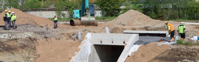 Jõhvis algas uue raudteealuse tunneli ehitus