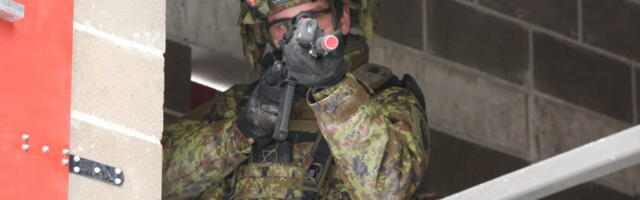 Tankitõrjekompanii harjutas linnalahingu pidamist