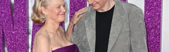 KLÕPS | Liam Neeson ja Pamela Anderson ei suutnud filmi esilinastusel teineteisest käsi eemale hoida