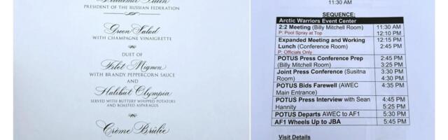 SÕJAPÄEVIK (1272. päev) | Alaska hotellist leitud USA valitsuse dokumentides viidatakse Putinile kui Tema Ekstsellentsile