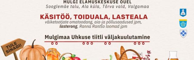 Laupäeval, 14. oktoobril toimub Mulgi Elamuskeskuse õuel suurim mulgi sügislaat