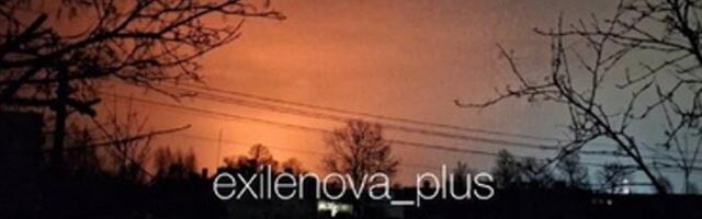 VIDEOD | Droonirünnaku tõttu puhkes tulekahju Eesti piiri taga asuvas Venemaa Ust-Luga sadamas