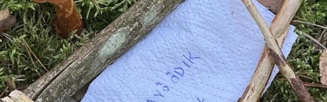 FOTO | Surmavalt mürgise seene kõrvale oli jäetud hoiatav silt