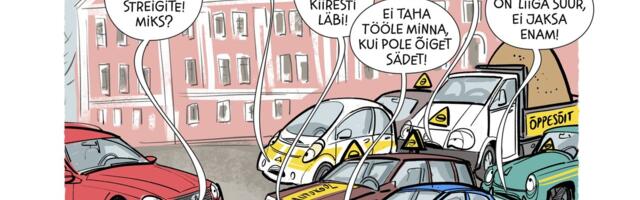 KARIKATUUR | Autod protestivad: koormus käib üle jõu!