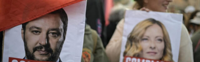 Митинг, контрамитинг и студентска блокада у Риму