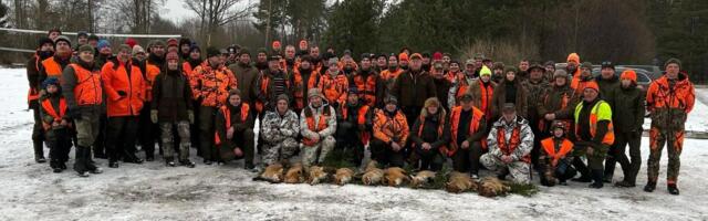 Šaakalijaht Tahkurannas tõi kokku rekordarvu jahimehi