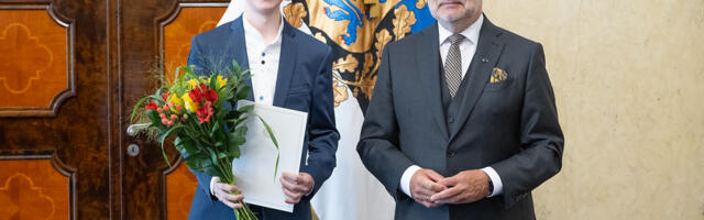 Presidendi noore kultuuritegelase preemia pälvis viiuldaja Hans Christian Aavik