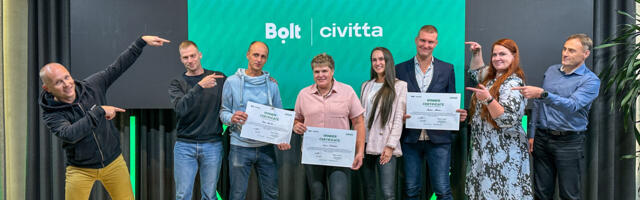 Bolt lõi kulleritele ja juhtidele ettevõtluskiirendi, mille esimesed kolm võitjat said magusa algkapitali