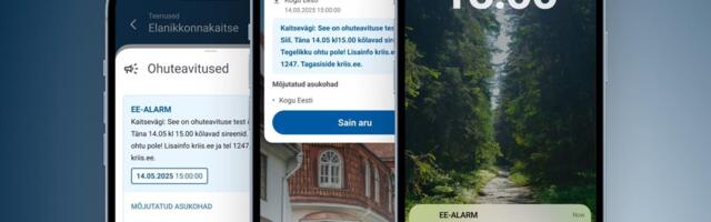 Eesti riigiäpis testitakse esimest korda ohuteavituse saatmise funktsiooni