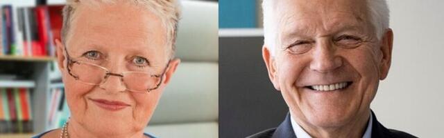 Prof Mare Pork ja Enn Veskimägi meelerahust tootmispõrandal