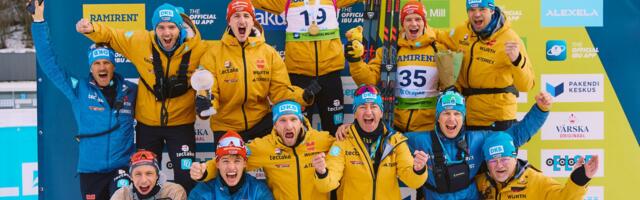 GALERII: Laskesuusatamise juunioride individuaaldistantsi kuldmedalid läksid Saksamaale