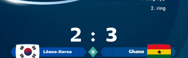 Ghana mängis üle Lõuna-Korea 3 : 2
