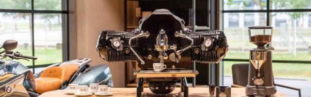Espressomasin, mis on tehtud BMW tsiklimootorist, läheb piiratud mahus ka tootmisse