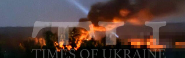 Järjekordne Ukraina linn on leekides