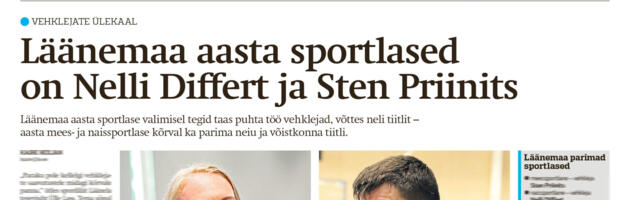 Lääne Elu paberleht laupäeval, 20. detsembril