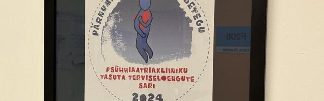 Psühhiaatrialoengute sari pälvis Pärnumaa aasta terviseteo tiitli