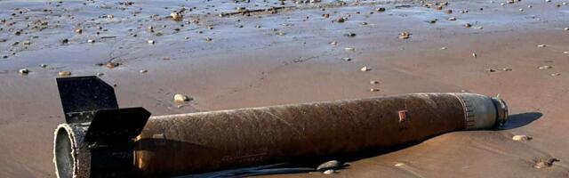 FOTO | Ida-Virumaa rannast leiti raketikest