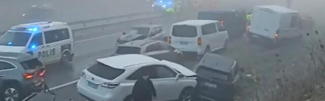 Soomes oli ligi 50 autoga ahelavarii