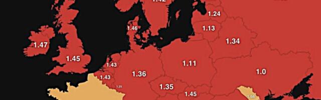 Kaart: Euroopa sureb välja – Eesti ja Ukraina on esirinnas