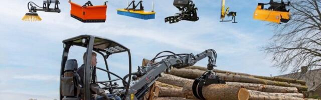 Multifunktsionaalsed Giant rataslaadurid ja 650+ tööseadet