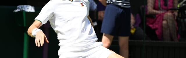 Jannik Sinner pääses Wimbledoni avaringis suure ehmatusega