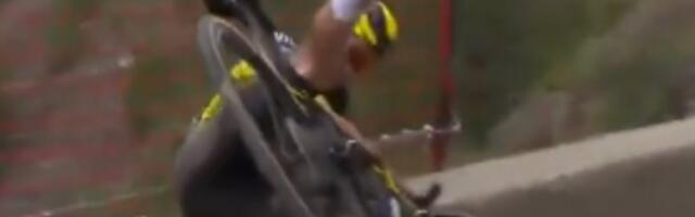 VIDEO | Turvavõrk päästis Tour de France’il USA tippratturi elu