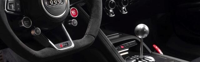 Audi R8 on võimalik saada ka manuaalkastiga, aga kõrvalproduktiks on vähemalt 800 hobujõudu