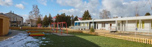 Riigi- ja erasektori koostööjõust: modulaarne lasteaed Ovrutšis on sümboolseks vundamendiks Ukraina tulevikule