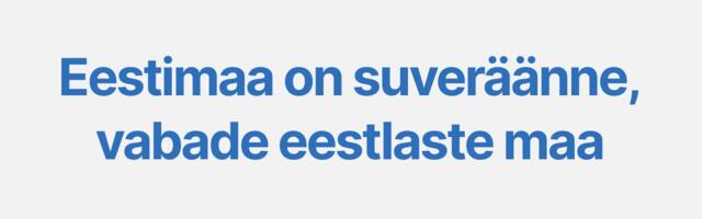 Eestlase meelemuutus muudab elukeskkonda