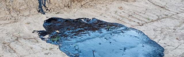 FOTOD | Raadi suusanõlvast immitseb kummalist ollust. Tegemist võib olla keskkonnareostusega